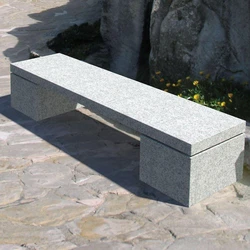 Granite Armrest Bench