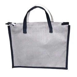 Silver Plated Jute Bag — Machine made silver color