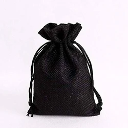Black Linging Jute Bag