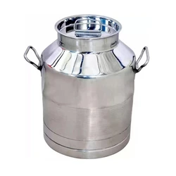 Silver Steel Milk Cans 