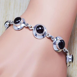 925 Sterling Silver Gemstones Bracelet