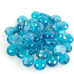 Blue Glass Pebbles