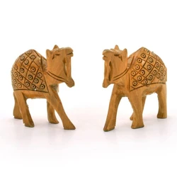 Carved Wooden Camel