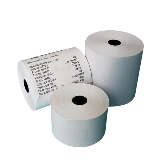 AB Traders White Color 80 x 80 Thermal Paper Roll