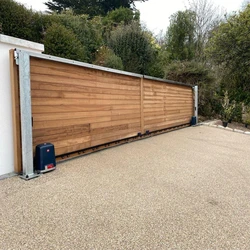Timber Sliding Gates, Automated or manual operation