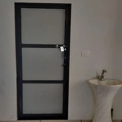 Small Aluminium Bathroom Door, Open style, low-effort