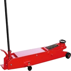 Red Hydraulic Floor Jack, 15 x 8 inch dimension