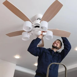Air Conditioning Ceiling Fan, Speed control, lower noise