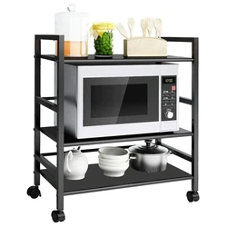 Microwave Kitchen Trolley, Single drawer & two shelves