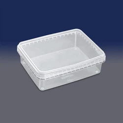 empty plastic sweet boxes, rectangular, Container