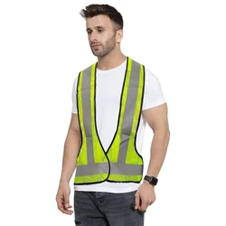 Sleeveless Reflective Safety Jacket, Polyester