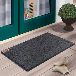 Thick Pvc Floor Mat, Printed, 3 - 5 mm, black color