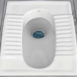 Sanitaryware Indian Toilet Seat, Square shape, yellow