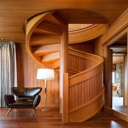 Wooden Spiral Staircase
