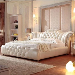 Exclusive Double Bed — Polished finish square shape