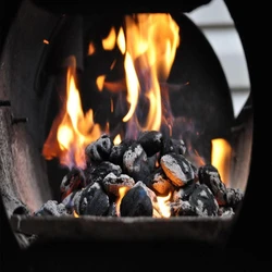 Burning Cooking Coal