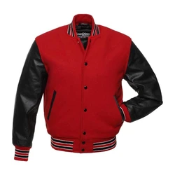 Leather Varsity Jacket