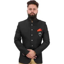 Black Jodhpuri Blazer