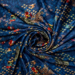 Printed Pure Silk Fabric