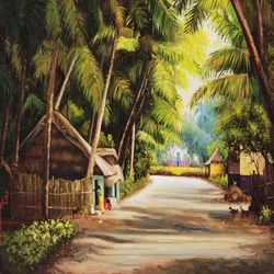 Indian Village Painting