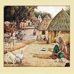 Village Wall Painting