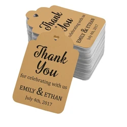 Thank You Gift Tag — Paper material printed technics