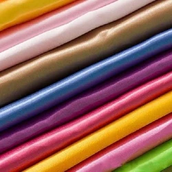 Multicolor Plain Satin Fabrics