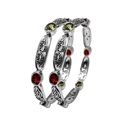Polished Silver Bangles