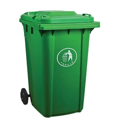 Plastic garbage bin