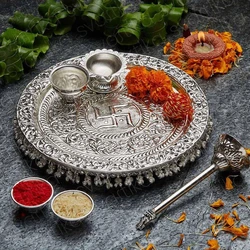 Silver Plated Thali