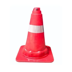 Cone Red Traffic — Rubber synthetic material