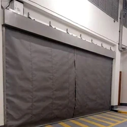 Fiberglass Fire Curtains — Plain pattern pvc coated