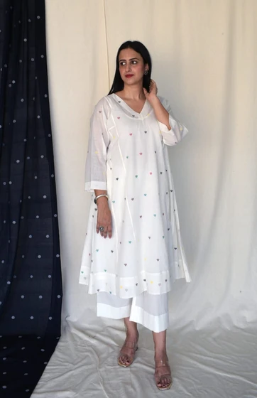 Premium Taj Cotton kurti Pant set — Indian wear
