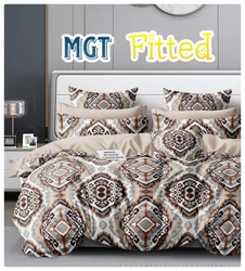 Cotton Elastic  Fitted Double Bed Sheets