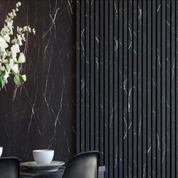 MDF Black Fluted Panel