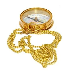 Golden Nautical Compass