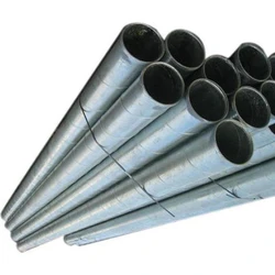 Galvanized Iron Plain Pipe,  Round shape, Grey colour