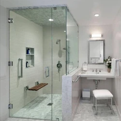 Tempered Glass Bathroom Partition, Residential use