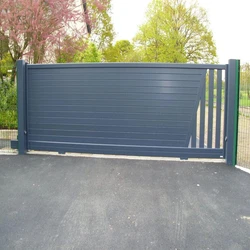 External Sliding Gate, Coated with a protective layer