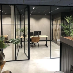 Aluminium Center Partition Door, Rectangular and square