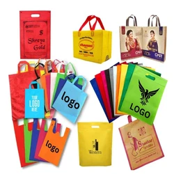 Printed Non Woven Carry Bags, Multisize, easy fold