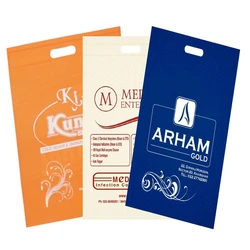 Print Non Woven D Cut Bag, Water resistant, long lasting