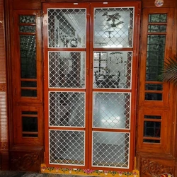 Aluminium Grill Door, Model features bright chrome