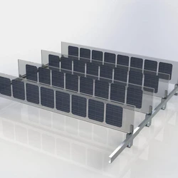 Vertical Solar Panels, East-west facing direction