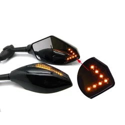 Mirror Light Bike Indicator, Adjustable wind wing