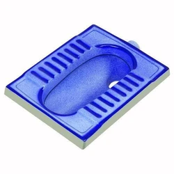 Blue Indian Toilet Seat, Classic, rectangular shape