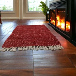 Braided Living Room Rugs, stretch, comfortable