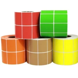 Multicolor Barcode Label, Chromo and polyester
