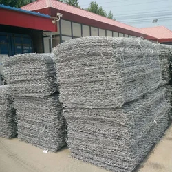 Galvanized Wire Gabions, Woven hexagonal mesh