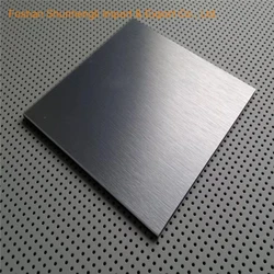 Polished Brushed 304 SS Sheet, Fine brush texture